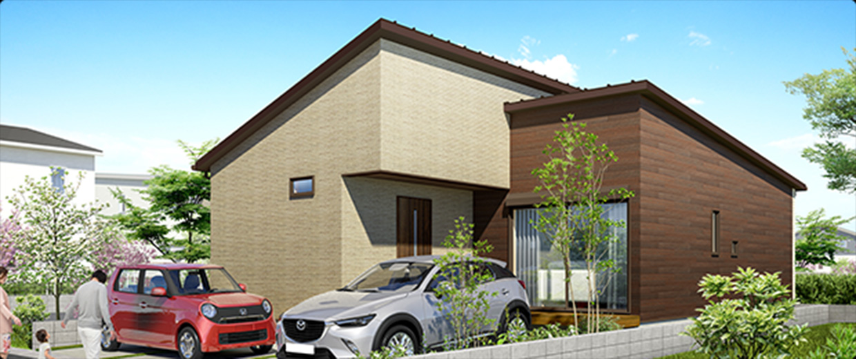 ワンフロア完結の平屋