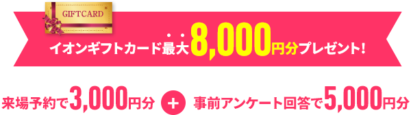 イオンギフトカードプレゼント!